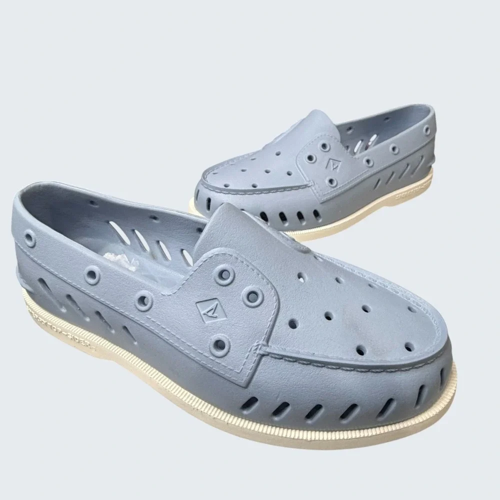 Sperry Authentic Original Float Boat Shoe Unisex W9 M7 Light Blue EVA Breathable
